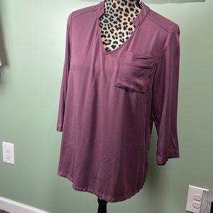 Lisa Rinna extra small mauve blouse